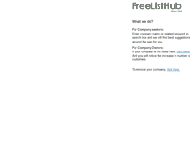 Tablet Screenshot of freelisthub.com